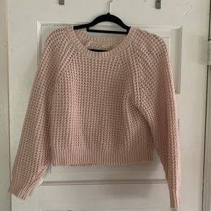 PacSun light pink chunky sweater